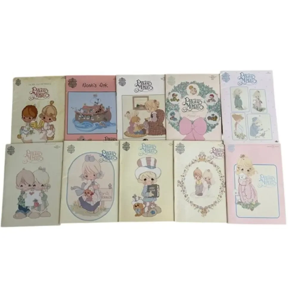 Precious Moments Mixed Lot of Cross Stitch Patterns & Leaflets - Vintage 80s-90s